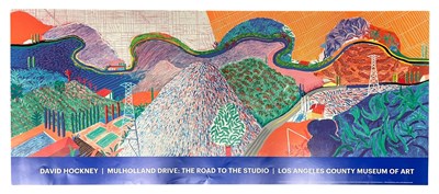 Lot 285 - DAVID HOCKNEY - MULHOLLAND DRIVE - LOS ANGELES COUNTY MUSEUM 2021 POSTER
