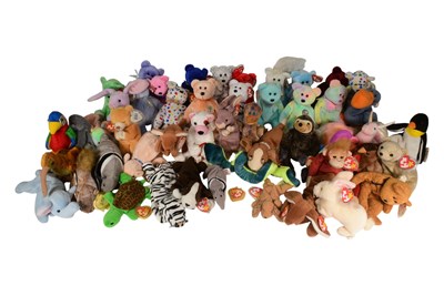 Lot 589 - BEANIE BABIES - COLLECTION OF X50 ORIGINAL TY BEANIE BABIES