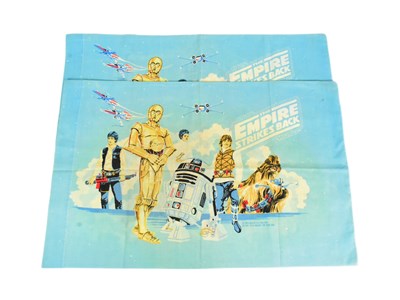 Lot 41 - STAR WARS - VINTAGE 1979 BLACK FALCON EMPIRE STRIKES BACK PILLOW CASES