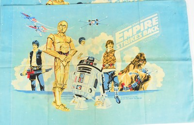 Lot 41 - STAR WARS - VINTAGE 1979 BLACK FALCON EMPIRE STRIKES BACK PILLOW CASES