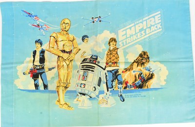 Lot 41 - STAR WARS - VINTAGE 1979 BLACK FALCON EMPIRE STRIKES BACK PILLOW CASES