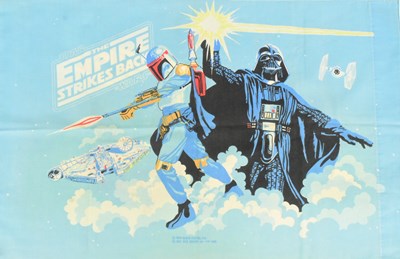 Lot 41 - STAR WARS - VINTAGE 1979 BLACK FALCON EMPIRE STRIKES BACK PILLOW CASES
