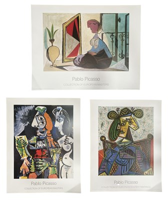 Lot 365 - PABLO PICASSO - THREE VINTAGE 20TH CENTURY EXHIBITION POSTERS