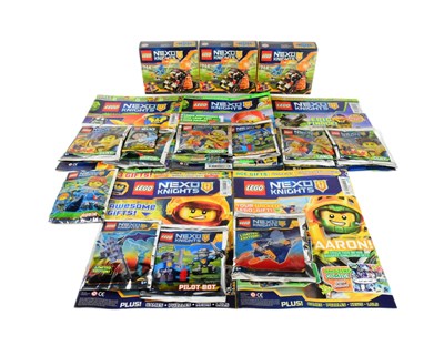 Lot 766 - LEGO - NEXO KNIGHTS SETS & COMIC BOOK MINIFIGURES