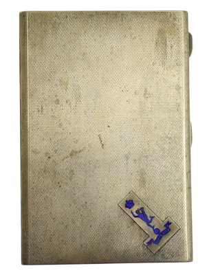 Lot 51 - GEORGE V HALLMARKED SILVER ROYAL CORPS OF SIGNALS CIGARETTE CASE