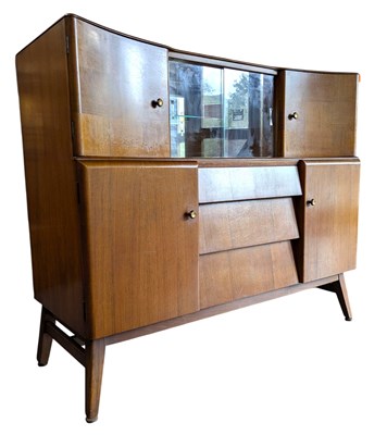 Lot 247 - BEAUTILITY FURNITURE - MID CENTURY CIRCA 1950S TEAK COCKTAIL CABINET