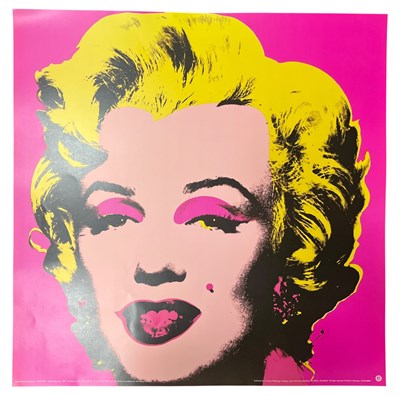 Lot 199 - AFTER ANY WARHOL - MARILYN (1967) - 1993 EXHIBITION POSTER ON HEAVY COVER