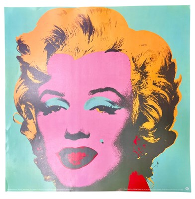 Lot 205 - AFTER ANDY WARHOL - MARILYN MONROE, 1967 - 1993 PRINT ON HEAVY COVER STOCK POSTER