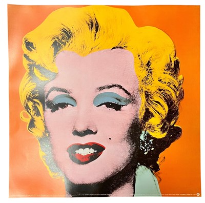 Lot 179 - AFTER ANDY WARHOL - MARILYN MONROE (ORANGE), 1964 - PRINT ON HEAVY COVER POSTER