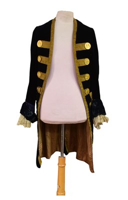 Lot 543 - 19TH CENTURY FRENCH BLUE TAIL COAT