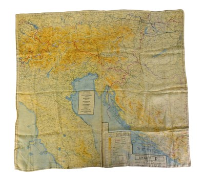 Lot 264 - WWII SECOND WORLD WAR SILK ' ESCAPE ' MAP