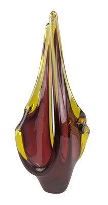 Lot 39 - FLAVIO POLI - 20TH CENTURY MURANO STUDIO ART GLASS VASE