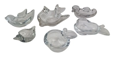 Lot 166 - ART VANNES - COLLECTION OF SIX ANIMAL / FRUIT ASHTRAYS