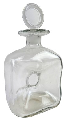 Lot 49 - HOLMEGAARD - KLUK KLUK - DANISH PINCHED GLASS DECANTER