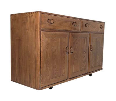 Lot 260 - ERCOL - WINDSOR MODEL 507 - 1960S ELM SIDEBOARD