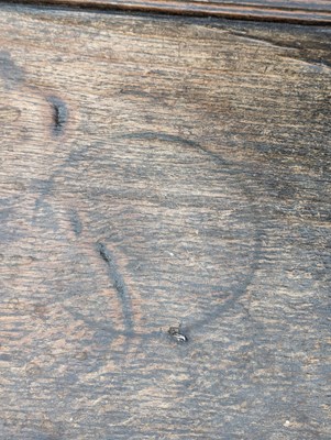 Lot 773 - CHARLES II MID 17TH CENTURY OAK COFFER CHEST