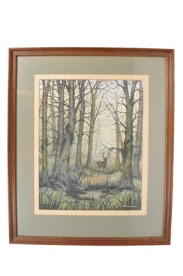 Lot 567 - PETER PRACOWNIK - 1987 WATERCOLOUR AND GOUACHE PAINTING