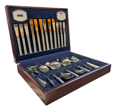 Lot 168 - VINERS - MID CENTURY 44-PIECE CUTLERY SERVICE