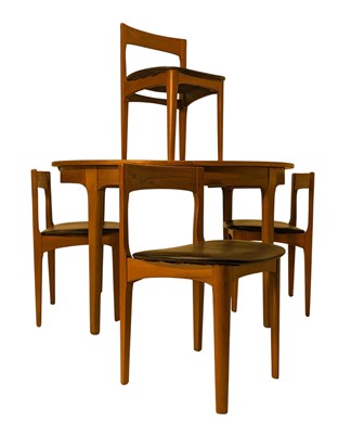 Lot 69 - NATHAN - MID CENTURY TEAK DINING TABLE AND CHAIRS