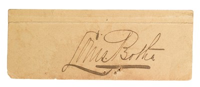 Lot 49 - SOUTH AFRICA - LOUIS BOTHA (D.1919) FIRST PRIME MINISTER OF SOUTH AFRICA