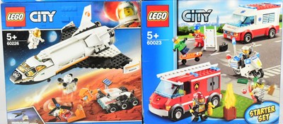 Lot 763 - LEGO - LEGO CITY - X5 FACTORY SEALED LEGO CITY SETS
