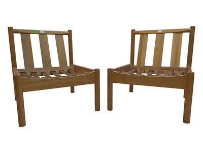 Lot 568 - ERCOL FURNITURE - 20TH CENTURY PAIR OF EASY LOUNGE ARMCHAIRS MODEL 747