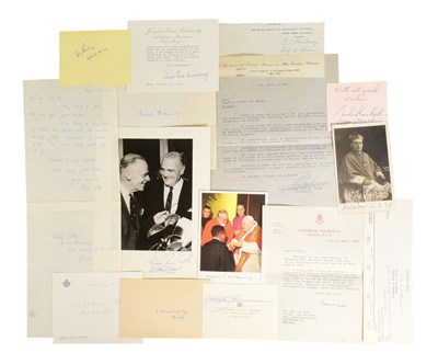 Lot 115 - RELIGIOUS LEADERS - COLLECTION OF AUTOGRAPHS