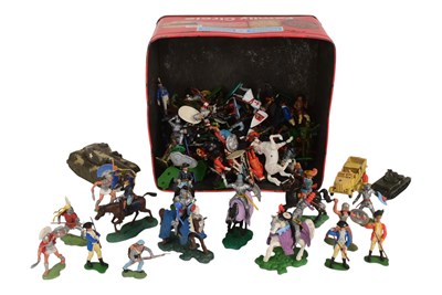 Lot 142 - COLLECTION OF BRITAINS MODEL SOLDIERS INC SWOPPET KNIGHTS