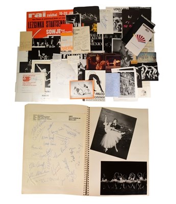 Lot 60 - BALLET - LARGE ALBUM OF C1960S BALLET AUTOGRAPHS
