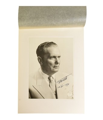 Lot 64 - WORLD LEADERS - JOSIP BROZ TITO (D.1980) - AUTOGRAPHED PHOTOGRAPH
