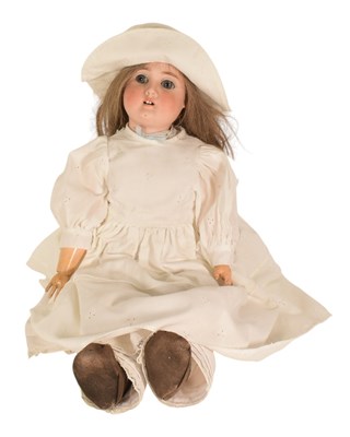 Lot 389 - DOLLS - VINTAGE GERMAN BISQUE HEADED DOLL