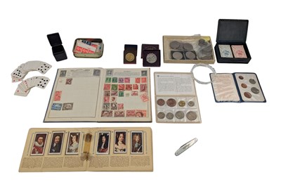 Lot 129 - COLLECTION OF VINTAGE LEATHER BOXED PATIENCE CARDS & BRITISH