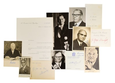 Lot 163 - WORLD LEADERS - COLLECTION OF AUTOGRAPHS