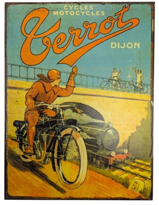 Lot 151 - REPRODUCTION TERROT DIJON TIN SIGN