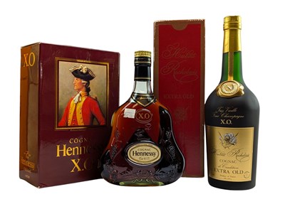 Lot 179 - TWO EXTRA COL FRENCH COGNAC BOTTLES, HENNESY & HUBERT ROCHBOIS (2)