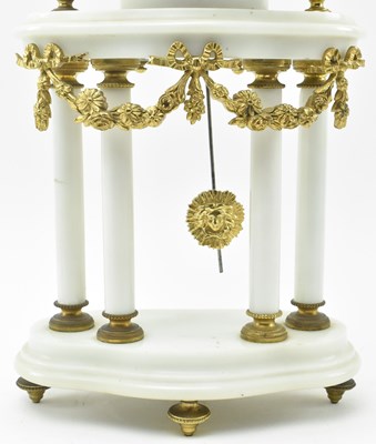 Lot 51 - MOUGIN - FRENCH GARNITURE DE CHEMINEE - PORTICO CLOCK GARNITURE