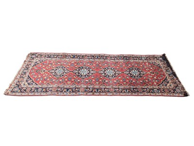 Lot 738 - 20TH CENTURY CENTRAL PERSIAN KASHAN RUNNER RUG