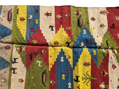 Lot 730 - 20TH CENTURY SOUTH WEST PERSIAN QASHGAI KILIM