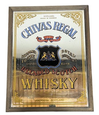 Lot 171 - CHIVAS REGAL BLENDED SCOTCH WHISKY - VINTAGE ADVERTISMENT PUB WALL HANGING MIRROR