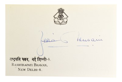 Lot 171 - WORLD LEADERS - ZAKIR HUSAIN (D.1969) - PRESIDENT OF INDIA