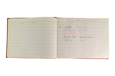 Lot 240 - POLITICS - MARGARET THATCHER & CABINET MEMBERS - VISITOR BOOK
