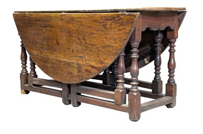 Lot 426 - LATE 17TH CENTURY OAK GATELEG DROP-LEAF TABLE