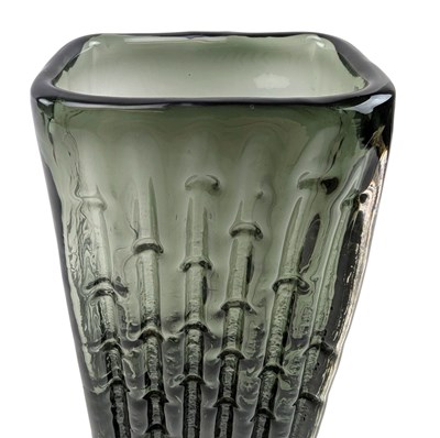Lot 20 - GEOFFREY BAXTER FOR WHITEFRIARS - NO. 9669 - 'BAMBOO' GLASS VASE IN WILLOW