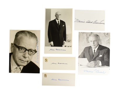 Lot 154 - WORLD LEADERS - SELECTION OF AUTOGRAPHS