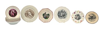 Lot 65 - 19TH CENTURY ENGLISH CERAMICS INCLUDING PINK LUSTRE & STAFFORDSHIRE