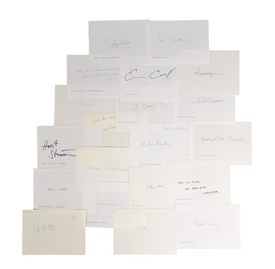 Lot 37 - NOBEL PRIZE WINNERS - AUTOGRAPHS - LARGE COLLECTION