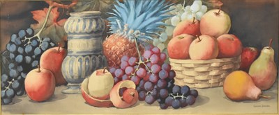 Lot 407 - GIOVANNI BARBARO (1864-1915) - ITALIAN WATERCOLOUR ON PAPER STILL LIFE