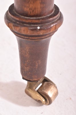 Lot 320 - 19TH CENTURY LEATHER & MAHOGANY CHESTERFIELD FOOT STOOL
