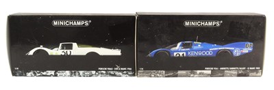 Lot 204 - DIECAST - X2 MINICHAMPS 1/18 SCALE DIECAST MODEL CARS