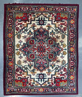 Lot 409 - 20TH CENTURY PERSIAN PABLA KASHAN WOOL FLOOR CARPET RUG